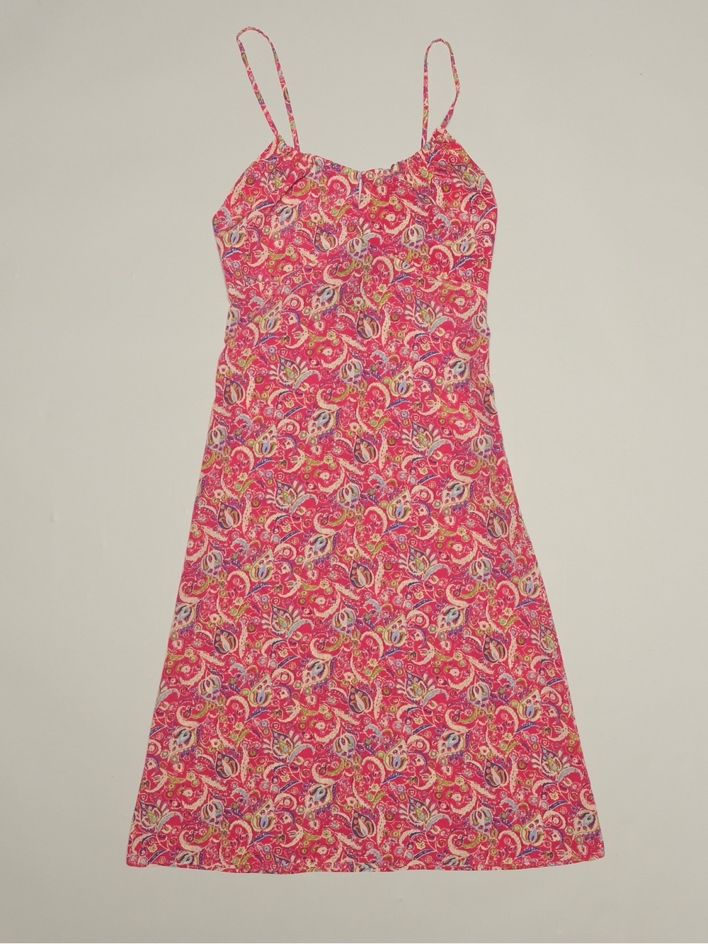 Vintage y2k Pink Paisley Slip Dress Express World Brand Size 1/2